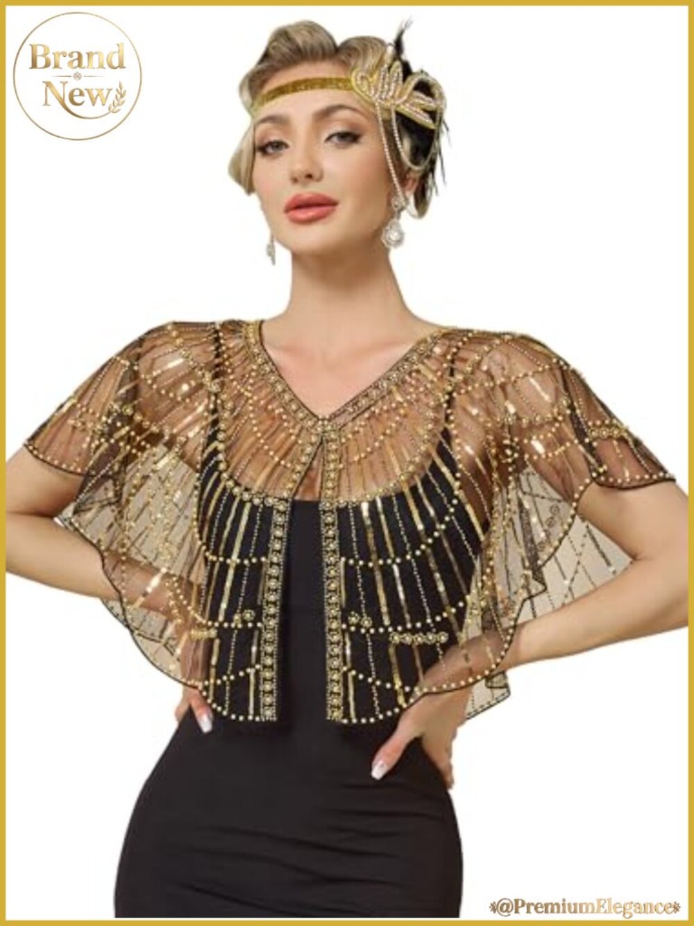 Sequin Beaded Shawl Wrap for Evening Dresses Party